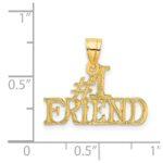 14k #1 FRIEND Charm - Image 4