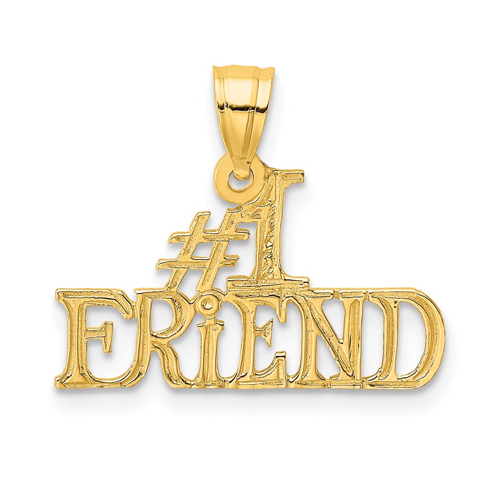 K2598.jpg 14k #1 FRIEND Charm - Image 1
