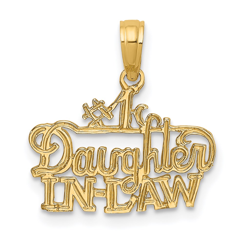 K2689.jpg 14k #1 DAUGHTER-IN-LAW Charm - Image 1