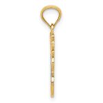 14k and White Rhodium DADDYS LITTLE GIRL Pendant - Image 2