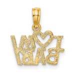 14k I HEART MY BABY Charm - Image 3