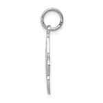 14k White Gold Fleur De Lis Charm - Image 2