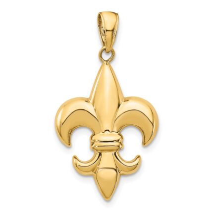 14k Medium Fleur-De-Lis Pendant