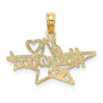 14k I HEART HOLLYWOOD Star Charm - Image 4