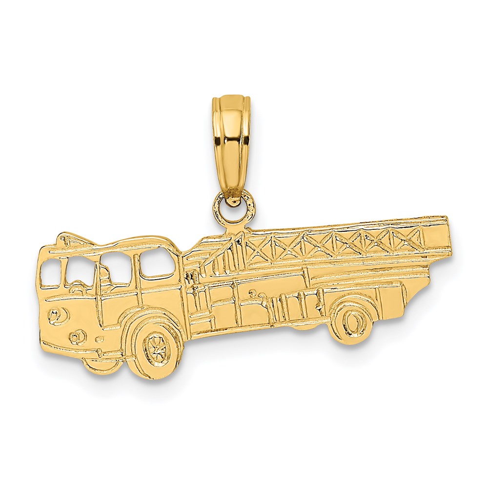 K2838.jpg 14k Fire Truck Charm - Image 1