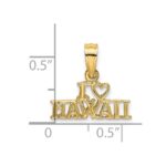 14k I HEART HAWAII Charm - Image 3