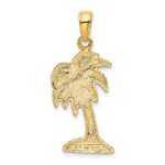 14k Palm Tree Pendant - Image 3