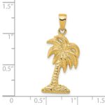 14k Palm Tree Pendant - Image 4