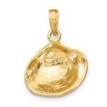 14k Medium Clam Shell Pendant - Image 4