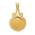 14k Scallop Shell Pendant