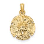 14k Sand Dollar Pendant - Image 3