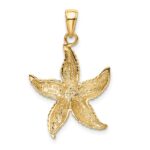14k Textured Starfish Pendant - Image 3