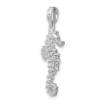 14K White Gold 3-D Seahorse Charm - Image 5