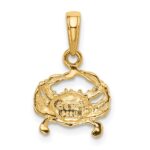 14k Small Crab Pendant - Image 3