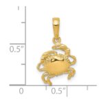 14k Crab Pendant - Image 3