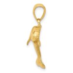 14k Jumping Dolphin Pendant - Image 2