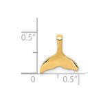 14k Whale Tail Chain Slide - Image 3