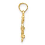 14k Ship Wheel Pendant - Image 2