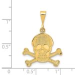 14K Skull and Bones Pendant - Image 3