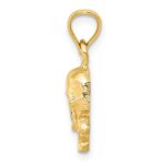 14K Skull and Cross Bones Pendant - Image 2