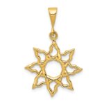 14k Sun Charm