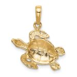 14k Sea Turtle Pendant - Image 3