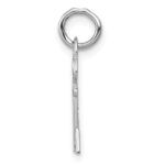 14K White Gold Key Letter A Initial Charm - Image 2
