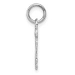 14K White Gold Key Letter C Initial Charm - Image 2