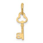 14k Key Letter B Initial Charm - Image 3