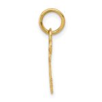14k Key Letter E Initial Charm - Image 2
