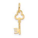14k Key Letter E Initial Charm - Image 3