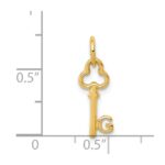 14k Key Letter G Initial Charm - Image 4