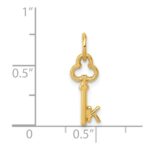 14k Key Letter K Initial Charm - Image 4