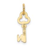 14k Key Letter N Initial Charm - Image 3