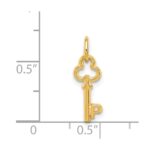14k Key Letter P Initial Charm - Image 3