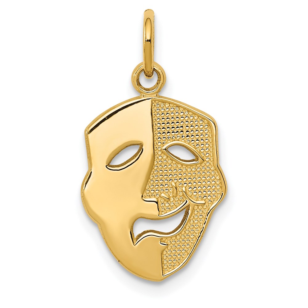 K3490.jpg 14k Comedy Mask Charm - Image 1