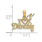 14K I HEART DANCING with Dancer Charm - Image 3