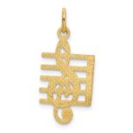 14k Musical Staff Charm - Image 3