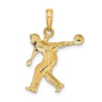 14k Male Bowling Charm - Image 4