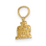 14K I HEART SOCCER Charm - Image 2