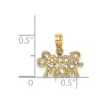 14K SOCCER MOM Charm - Image 3