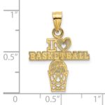 14K I HEART BASKETBALL Charm - Image 3