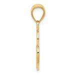 14K Polished Filigree Heart Lock Charm - Image 2