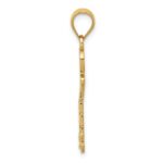 14k Diamond-cut Key Pendant - Image 2