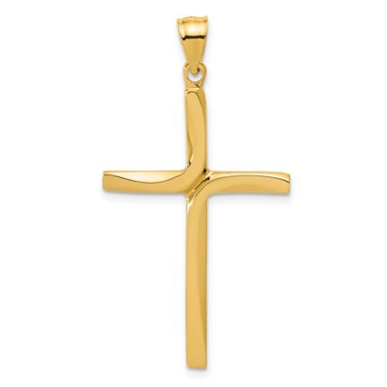 14k Polished Cross Pendant