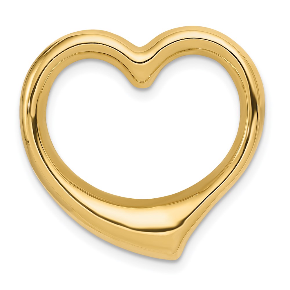 K4663.jpg 14K Polished Floating Heart Chain Slide - Image 1