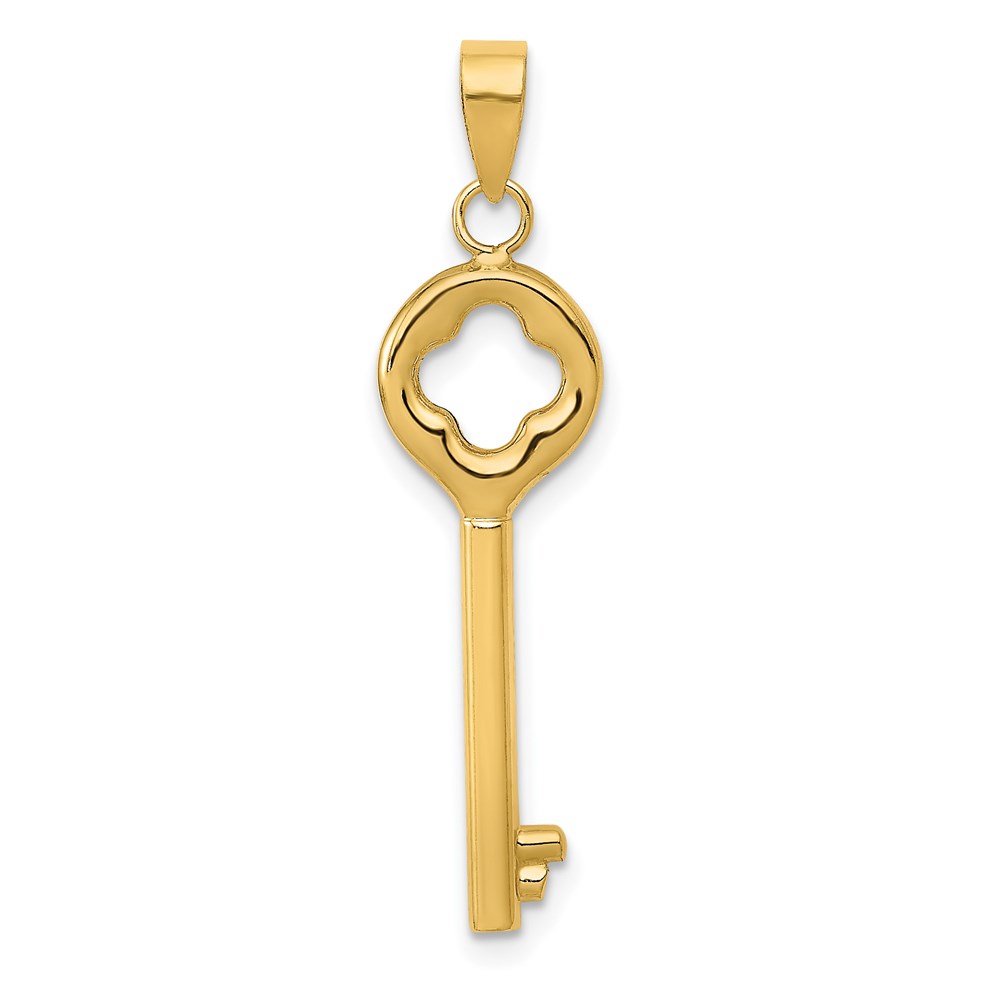 K4701.jpg 14K Polished 3-D Key Charm - Image 1