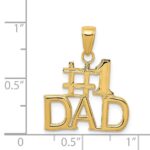 14k #1 DAD Charm - Image 4