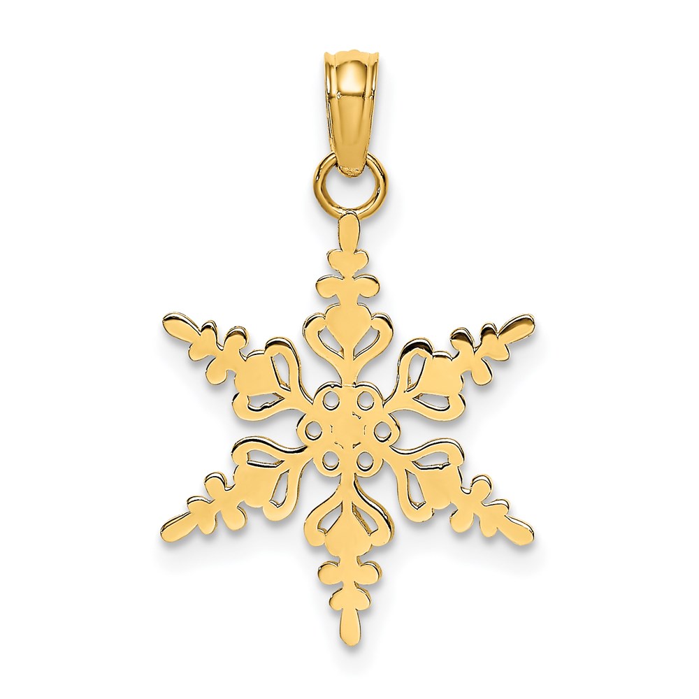 K4743.jpg 14k Polished Snowflake Charm - Image 1