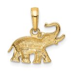 14k Polished Elephant Charm - Image 3
